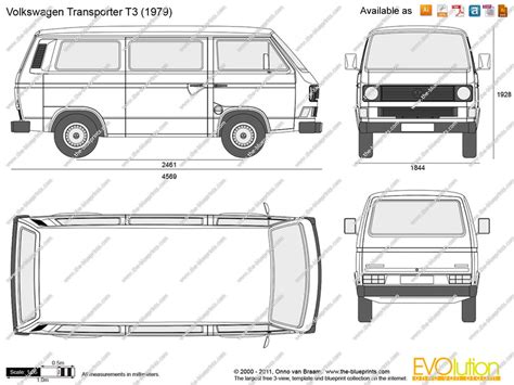 The Vector Drawing Volkswagen Transporter T3