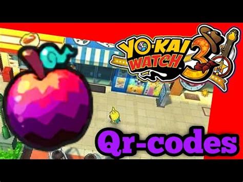 Yo Kai Watch Forbidden Fruit Qr Codes Yo Kai Watch Qr Codes Youtube