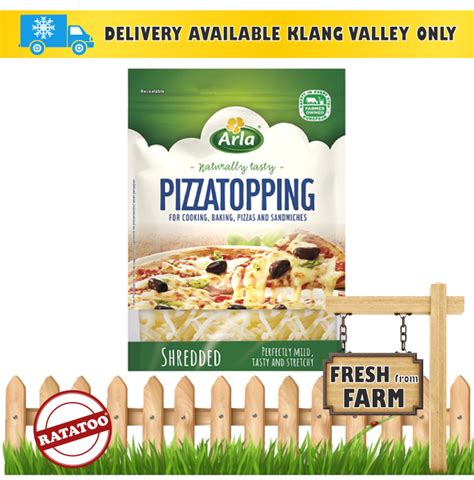 Cheese Arla Pizza Topping Shredded 175g Ratatoo Market Lazada