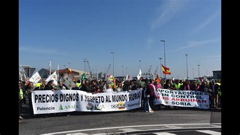 Protesta De ASAJA UPA Y COAG En El Puerto De Santander 18 Marzo 2024