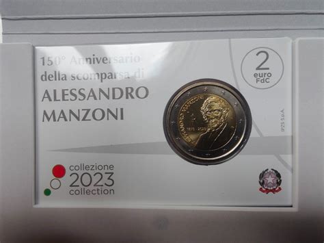 Italien 2 Euro 2023 Alessandro Manzoni 2 Monete Proof BU Catawiki