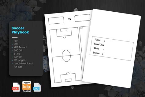 KDP Interior ~ Soccer Playbook Graphic by Design Basket · Creative Fabrica