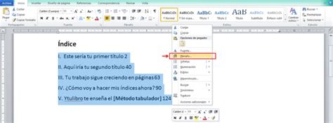 磊 ¿Cómo hacer un índice en Word? | Ytulibro