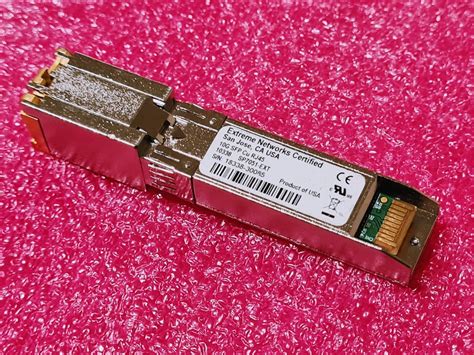 Extreme Networks 10g Sfp Cu Rj45 10338 Sp7051 Ext Sfp 10g T 10gbase T