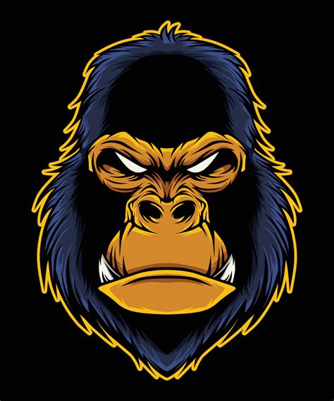 Gorilla Vector Head