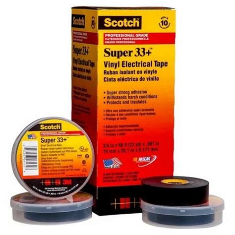 Brand 3m Color Black Scotch Vinyl Electrical Tape Super 33 Plus At Rs