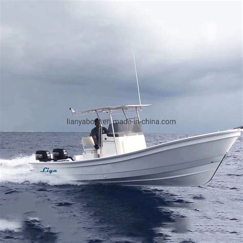 Liya 25ft Panga Work Boat Cheap Frp Fishing Boat With Engines For Sale