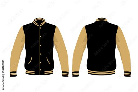 Varsity Jacket Template Images Varsity Jacket Vectors Illustrations