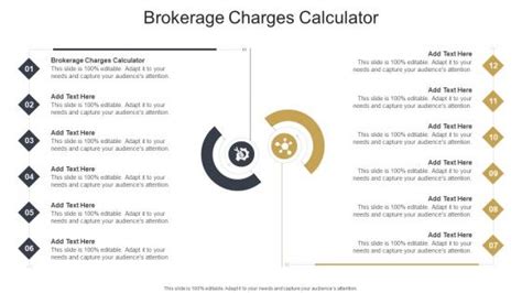 Brokerage Charges Calculator PowerPoint Presentation and Slides | SlideTeam