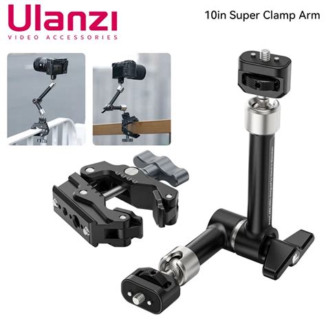 Ulanzi Super Abrazadera De Metal Hd Con Cabezal De Bola Doble De