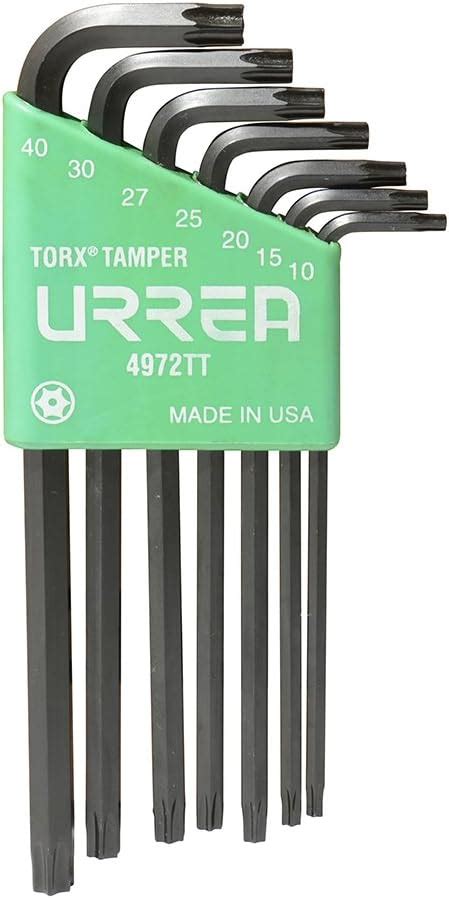 Urrea 4972TT Juego De Llaves Hexagonales Tipo L Torx Tamper Proof