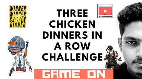 Three Chicken Dinners In A Row Challenge Live Streaming By Hrishikesh