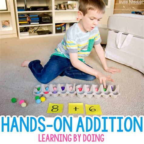 Easy Hands On Addition Activity With Ten Frames Busy Todler