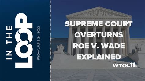 Supreme Court Roe V Wade Explained In The Loop