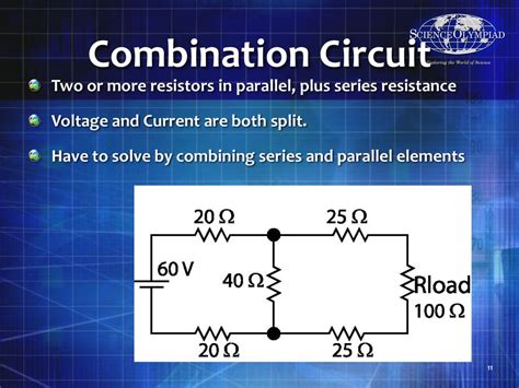 Series Parallel Combination Circuit Resistance Circuit Diagram