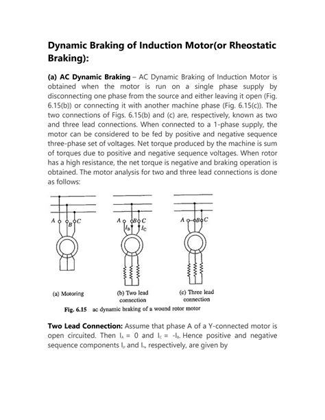 Solution Dynamic Braking Of Induction Motor Studypool