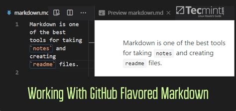 How To Work With Github Flavored Markdown In Linux