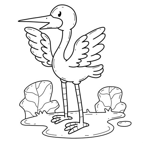 Bociany Kolorowanki Bocian Kolorowanka Sketch Coloring Page