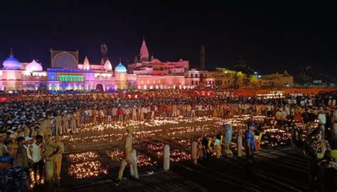 Ayodhya Deepotsav Sets New Guinness World Record By Lighting Over 1576 Lakh Diyas Db News