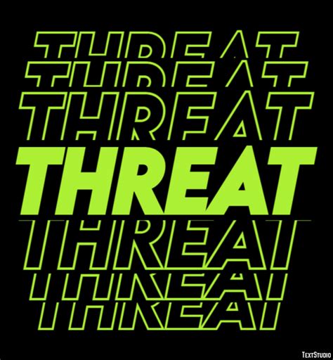 Threat Text Effect And Logo Design Word