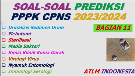 Prediksi Soal Soal Pppk Cpns Asn Latihan Pranata Lab Kesehatan Analis