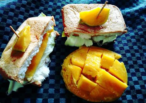 Cheesy Mango Sandwich Recipe By Vaishali Jindal Cookpad