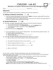 Lab Docx Csis Lab Windows System Performance And Disk