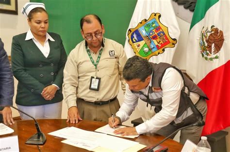 Firma Convenio Municipio Con Imss Y Sst Para Cuidar Salud De