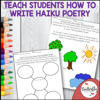 Haiku Poetry Activity Set Haiku Poems Haiku Poem Template Writing