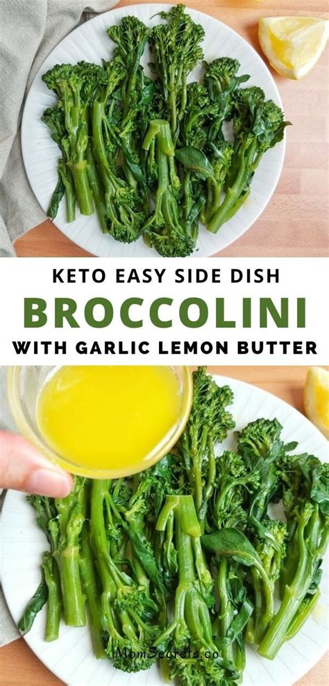 Sauteed Broccolini With Garlic Lemon Butter Keto Recipe Recipe