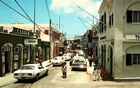 St Thomas Virgin Islands Main Street Of Charlotte Amalie In 197s