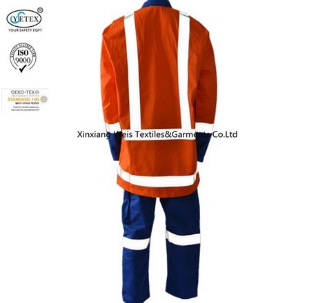 Anti Arc Flash Fire Retardant Suit / Fire Retardant Boiler Suit With ...