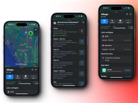 Apple Karten Verf Gbarkeit Von Ladestationen F R Elektrofahrzeuge In