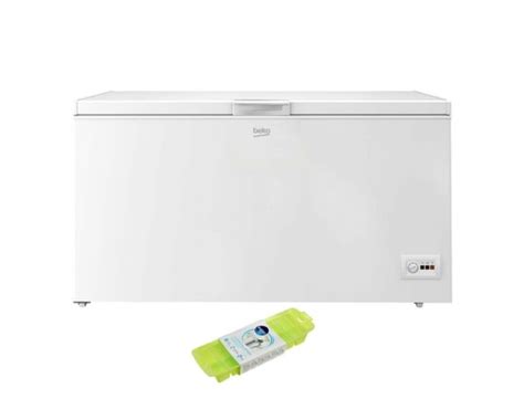 Congélateur coffre blanc 451l autonomie 24h minfrost 15c BEKO GP