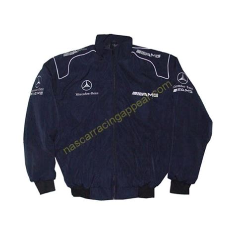 Mercedes Benz AMG, Racing Jacket, Dark Blue, NASCAR Jacket - Nascar Racing Appeal