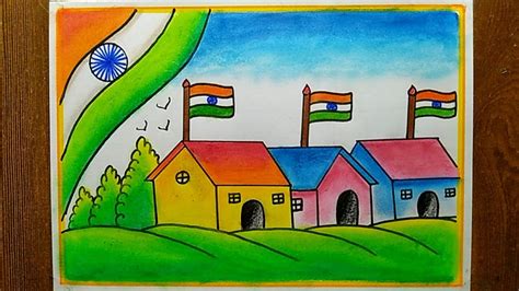 Har Ghar Tiranga Poster Drawing Easy Step How To Draw Independence Day Drawing Step By Step