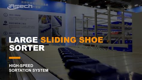 Large Sliding Shoe Sorter Iamech Logistics Automation Products Youtube