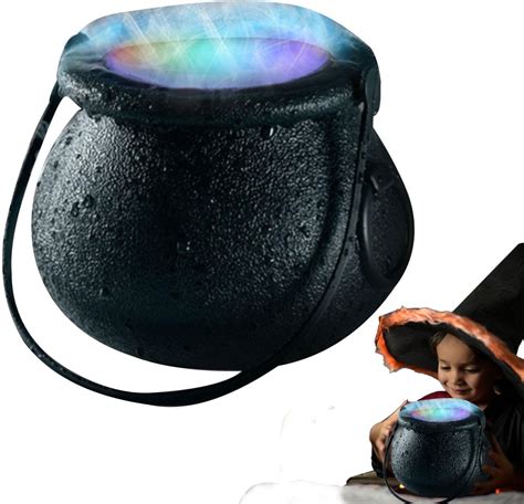 Gruwkue Witches Cauldron Witches Brew Cauldron Mist Maker With LED