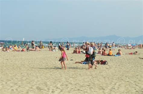 Plage Centrale Canet En Roussillon Pyr N Es Orientales Languedoc