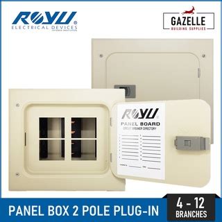 Royu Panel Box For 2 Pole Plug In Breakers 4 6 8 10 And 12