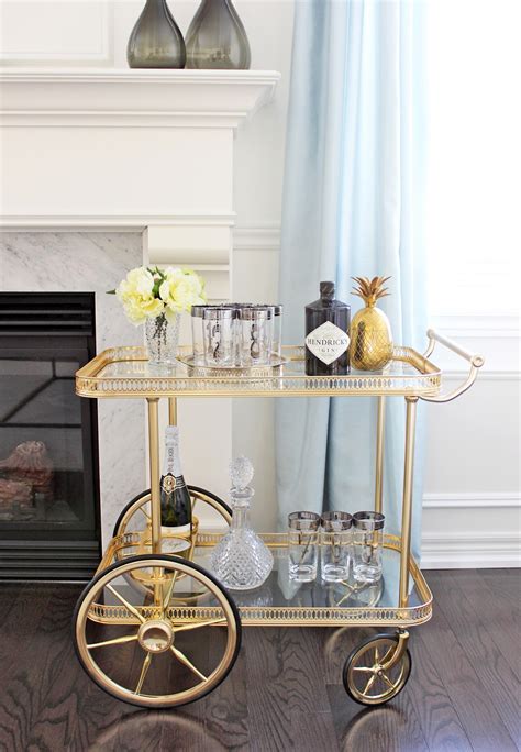 AM Dolce Vita: Vintage Bar Cart Styling