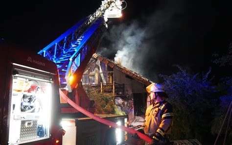 Großbrand in Wilhelmsdorf Halbe Million Euro Schaden