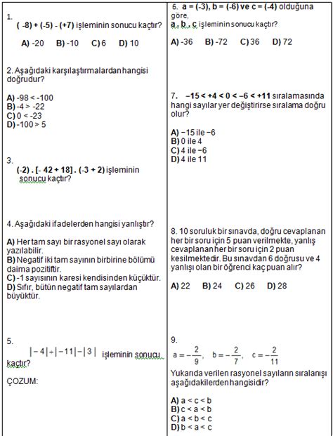 S N F Matematik D Nem Yaz L S Nav Sorular Sorubak Blog