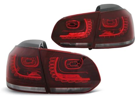 Lampy tył VW Golf 6 GTi R32 look LED diodowe DEPO 7305960919