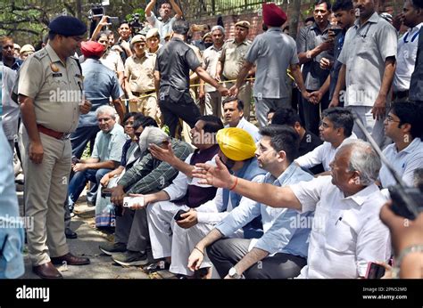 NEW DELHI INDIA APRILE 16 Punjab CM Bhagwant Mann AAP MP Sanjay