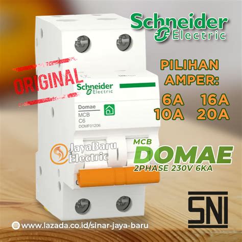 Mcb Schneider Domae P Phase Pole A A A A Ka Sni Lazada