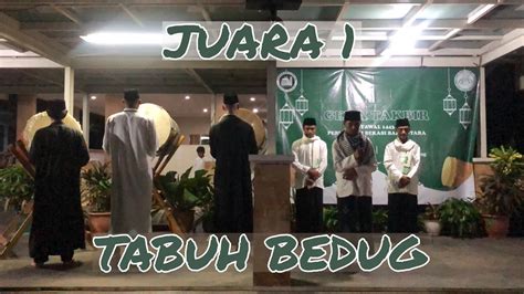 Juara Lomba Tabuh Bedug Se Bumi Bekasi Baru Utara Masjid Ats