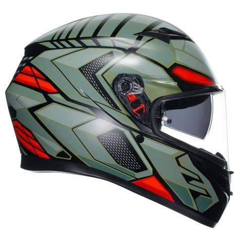 Agv K Decept Matt Black Green Red