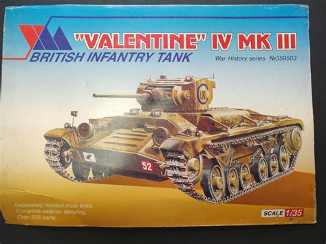 冷門俄羅斯廠二戰英軍坦克模型 135 British Infantry Tank Valentine Iv Mk Iii 請大膽出低價競投