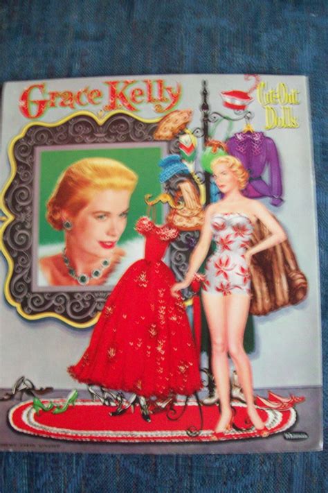 Whitman Cut Out Grace Kelly Movie Star Paper Dolls Clothes Not